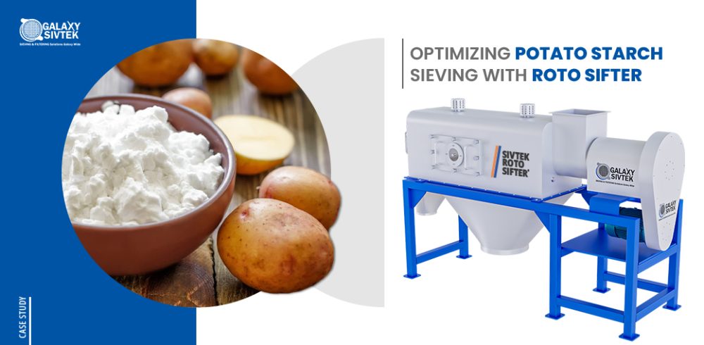 Potato Starch Sieving with Roto Sifter 1350